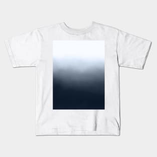 Boho Indigo & Denim Blue Ombre Gradient Dip Dye Kids T-Shirt